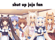 shut up jojo fan nekopara jojo shut up anime