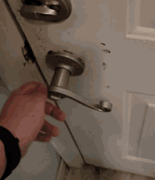 lock locking the door door lock hand locking door door