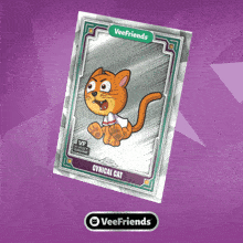 a card with a cat on it that says ' cynical cat ' on it