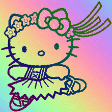 Kitty Hello Kitty GIF - Kitty Hello Kitty Arcoiris GIFs