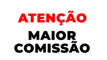 a red and black sign that says atenção maior comissao