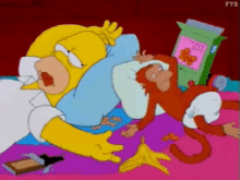 Full GIF - The Simpsons Homer Simpsons Tired GIFs