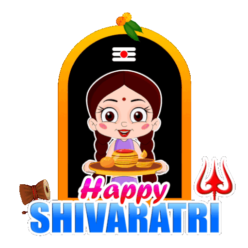 Happy Shivaratri Chutki Sticker - Happy Shivaratri Chutki Chhota Bheem Stickers
