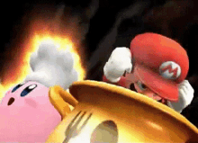 Mario Kirby GIF - Mario Kirby Chef GIFs