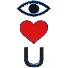 eye love you heart