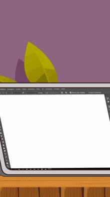 a cartoon drawing of a person using a tablet with the letter c on the screen
