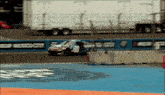 a race car has the number 88 on it