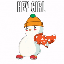 hello hi hey flirt penguin