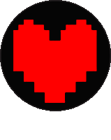 Pixel Heart Sticker - Pixel Heart Red Heart Stickers