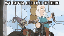 We Gotta Get Out Of Here Princess Bean GIF - We Gotta Get Out Of Here Princess Bean Disenchantment GIFs