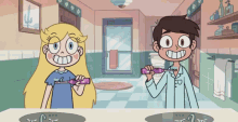 Star Vs The Forces Of Evil Brushing Teeth GIF