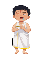 a cartoon drawing of a boy holding a bowl of food with the name priladoodles written below him