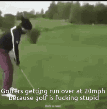 Lachie Bosman Golfers GIF - Lachie Bosman Golfers Run Over GIFs