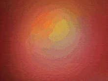 a clown with a rainbow wig is on a red background