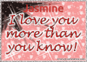 Love Jasmine GIF - Love Jasmine I Love You More Than You Know GIFs