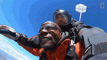 Skydiving Terry Crews Skydives Over Iceland GIF - Skydiving Terry Crews Skydives Over Iceland Running Wild With Bear Grylls GIFs