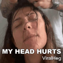 My Head Hurts Viralhog GIF - My Head Hurts Viralhog Im Having A Headache GIFs