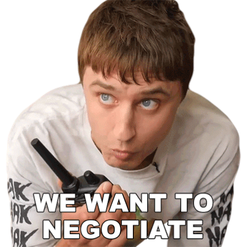 We Want To Negotiate Danny Mullen Sticker - We Want To Negotiate Danny Mullen Lets Have A Deal Stickers
