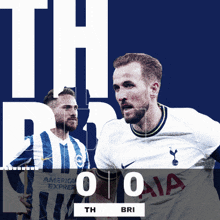 a poster for a soccer game shows a score of 0-0