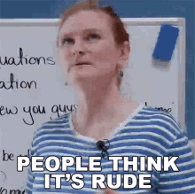 People Think Its Rude Ronnie GIF - People Think Its Rude Ronnie Learn English With Ronnie GIFs