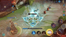 a screenshot of a video game showing a battle between two players