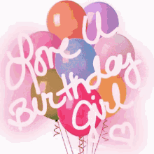 happy birthday love u balloons birthday girl