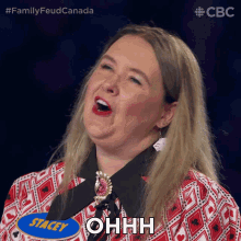 Ohhh Stacey GIF - Ohhh Stacey Family Feud Canada GIFs