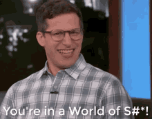 andy samberg shit world of shit youre in a world of shit