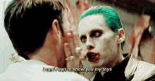 Suicide Squad Joker GIF - Suicide Squad Joker I Cant Wait To Show You My Toys GIFs