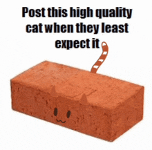 Brick Cat Meow GIF