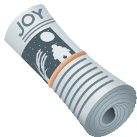 Rolled Up Newspaper Objects Sticker