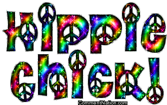 Hippie Hippie Chick Sticker - Hippie Hippie Chick Peace Stickers