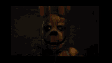 a cartoon character with a yellow face and red eyes is smiling