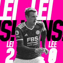 a soccer player in a fbs trade online shirt