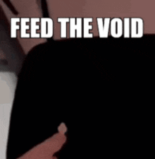 Feed The Void Black Cat GIF - Feed The Void Black Cat Snack GIFs
