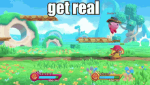 Get Real Kirby Fighters GIF - Get Real Kirby Fighters Whip GIFs