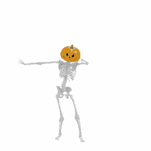 pumpkin skeleton