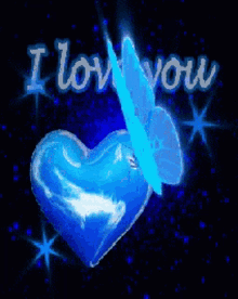 Love You Blue GIF - Love You Blue Heart GIFs