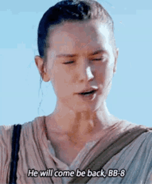 Daisy Ridley Star Wars GIF - Daisy Ridley Star Wars He Will Come Be Back GIFs