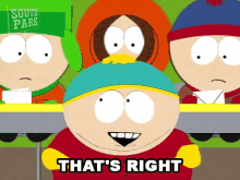 Thats Right Eric Cartman GIF - Thats Right Eric Cartman Stan Marsh GIFs