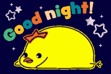 Good Night キラキラ GIF - Good Night キラキラ ひよこ GIFs