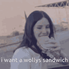Lana Del Rey Wollys Sandwich GIF - Lana Del Rey Wollys Sandwich Sandwich GIFs