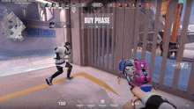 a screenshot of a video game shows the buy phase