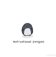 penguin motivational penguin cute believe in yourself dont give up