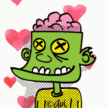 Zombie Zombie Love GIF - Zombie Zombie Love Hearts GIFs