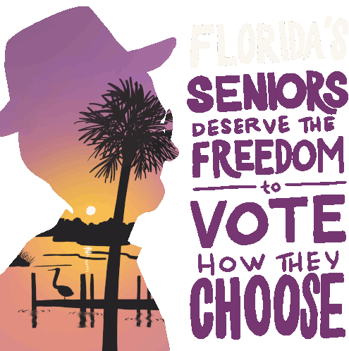 Florida Loves The Freedom To Vote How We Choose Floridas Seniors Deserve The Freedom To Vote How They Choose Sticker - Florida Loves The Freedom To Vote How We Choose Floridas Seniors Deserve The Freedom To Vote How They Choose Senior Stickers