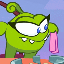 Suspicious Look Om Nelle GIF - Suspicious Look Om Nelle Cut The Rope GIFs