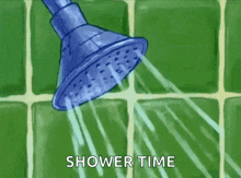spongebob squarepants shower bath water