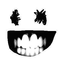 creepy smile animated gif