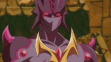 a close up of a cartoon character 's face and neck